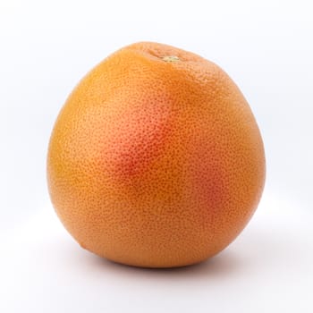 big pink  grapefruit isolated on white background
