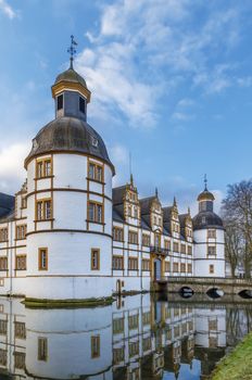 Neuhaus Castle, former residence of bishop princes, is quite a famous Renaissance castle in North Rhine-Westphalia, Paderborn, Germany