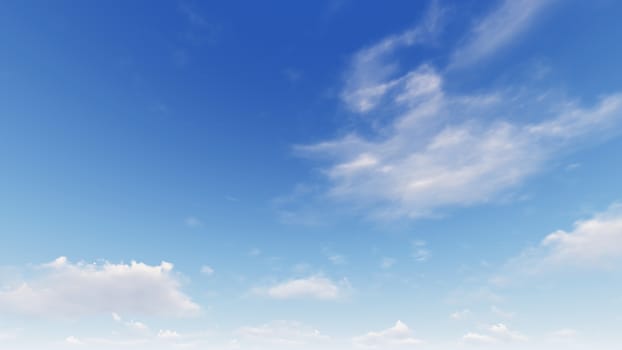 Cloudy blue sky abstract background, blue sky background with tiny clouds, 3d rendering

