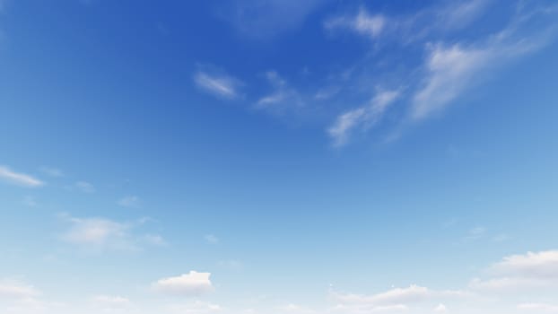 Cloudy blue sky abstract background, blue sky background with tiny clouds, 3d rendering

