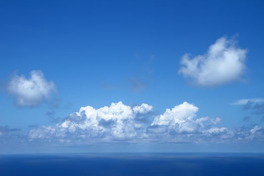 Dramatic cloudscape at Phuket Thailand in a sunny cloudy day.