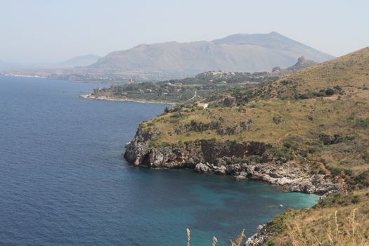 Castellammare del Golfo, San Vito Lo Capo - June 30th 2016: The Zingaro Nature Reserve, an Italian protected natural area managed by the Regional State Forestry Company of the Sicilian Region