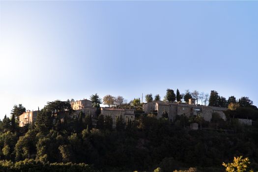 Sarteano, Italy - October 3, 2016: The hamlet of Castiglioncello sul Trinoro in the Val D'Orcia