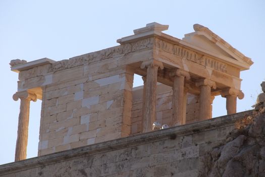Atene, Grecia - 21 luglio 2019: Il Partenone sull'Acropoli di Atene patrimonio dell'Unesco