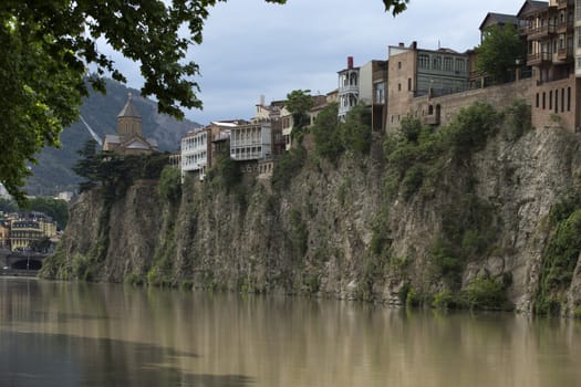 Architecture of Tbilisi, Georgia. Tbilisi is the capital and the largest city of Geogia with 1,5 mln people population