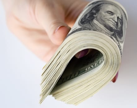 Money in hand