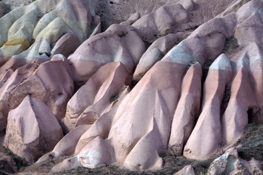 Sandstone formations in Cappadocia, Turkey