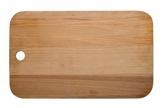  wooden cutting board  isolated on white background