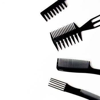 black comb set for professional hairdresser