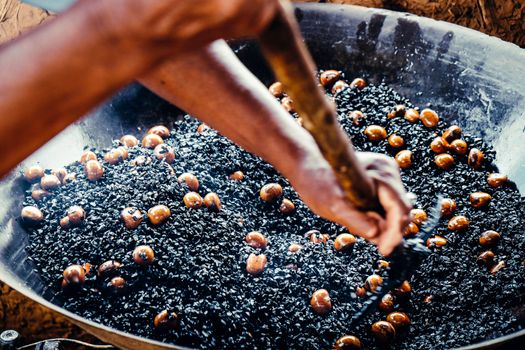 image of Chestnut roasting background