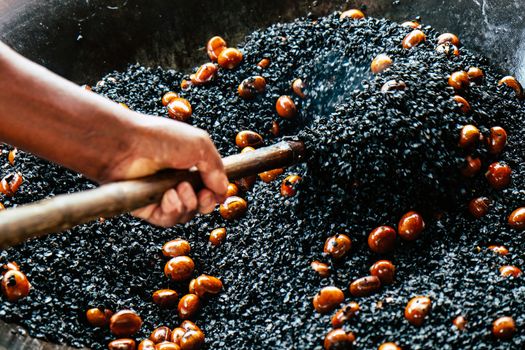 image of Chestnut roasting background
