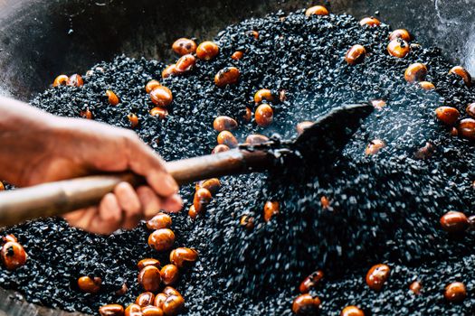 image of Chestnut roasting background
