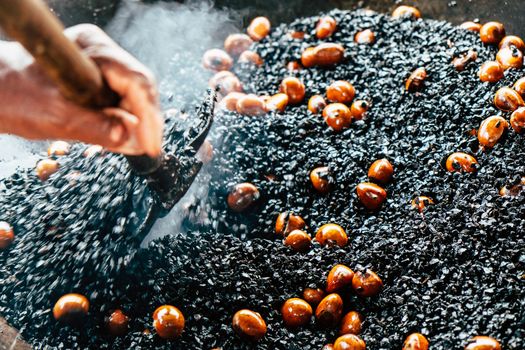 image of Chestnut roasting background