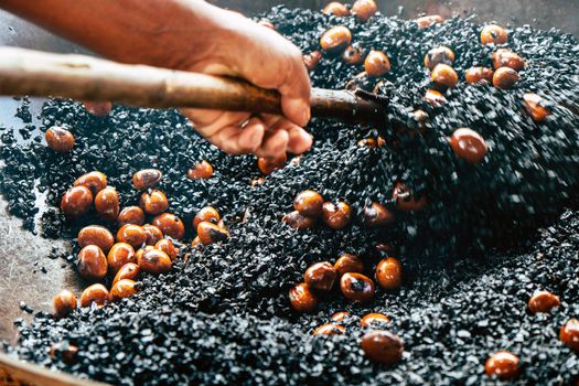 image of Chestnut roasting background