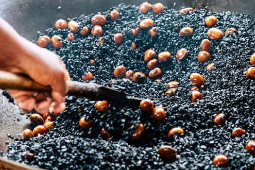 image of Chestnut roasting background
