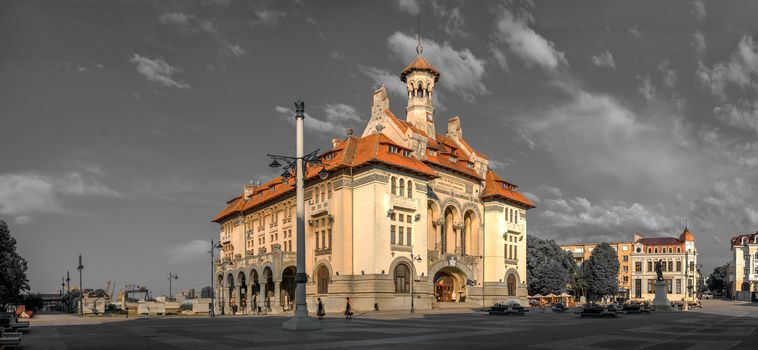 Constanta, Romania – 07.09.2019.  Archaeology and National history  museum in Constanta, the great architecture monument in Romania