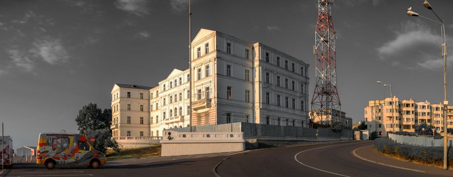 Constanta, Romania – 07.09.2019.  Embankment in the city of Constanta, Romania, on a sunny summer day