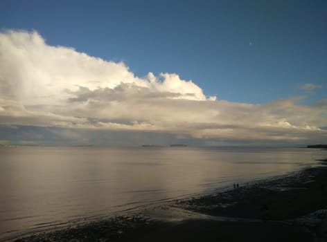 skyline along the coastline