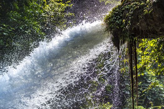 The beautiful waterfall of Lobo in Guangxi, China.