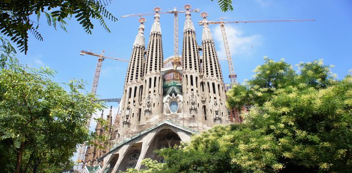 Sagrada Familia Cathedral Barcelona. Catalonia