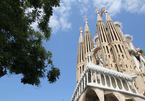 Sagrada Familia Cathedral Barcelona. Catalonia