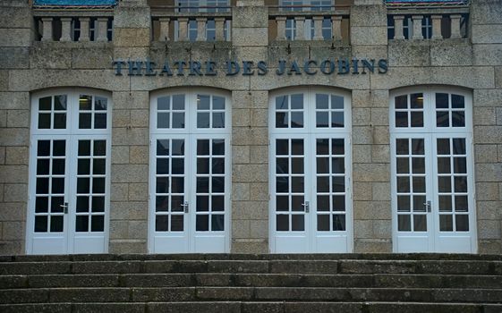 DINAN, FRANCE - April 7th 2019 - Entrance into Theater of the Jacobin’s
