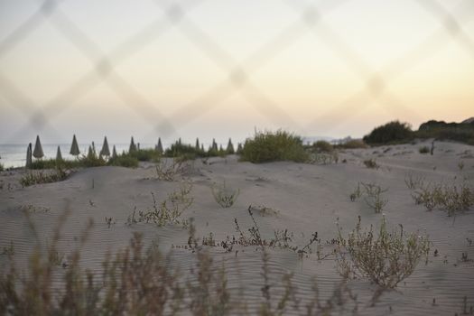 Sand dunes in Marina di Butera in Sicily