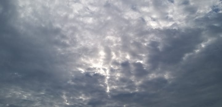 the shape of the clouds in the sky