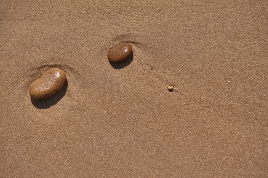 Stones on the beach in Sicily