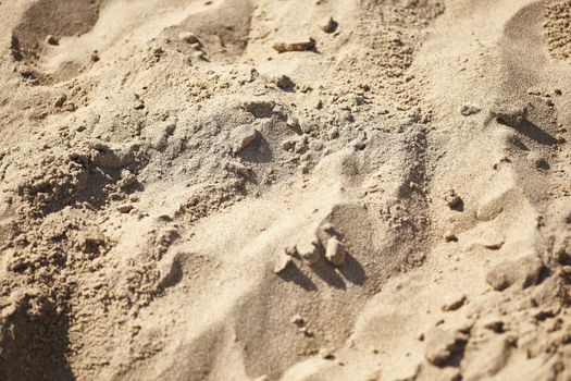 Sicilian sand in Marina di Butera in Sicily