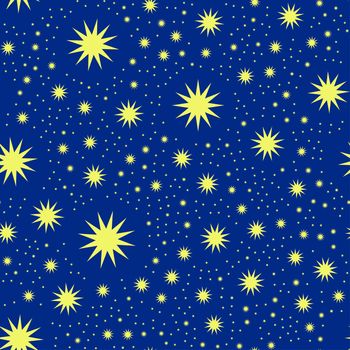 Christmas vector seamless pattern on the blue background
