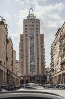 Skyscrapers in Palermo central avenue