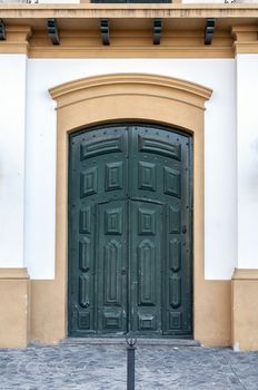 Stock image of a Spanish colonial door.