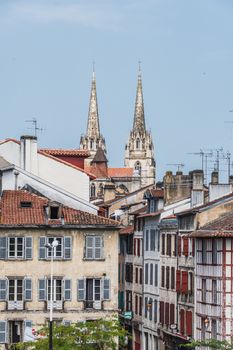 Gothic Sainte-Marie cathedral in the center of Bayonne, Pyrénées-Atlantiques, France