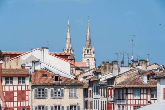 Gothic Sainte-Marie cathedral in the center of Bayonne, Pyrénées-Atlantiques, France