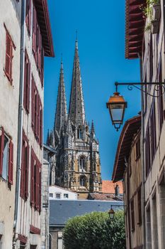 Gothic Sainte-Marie cathedral in the center of Bayonne, Pyrénées-Atlantiques, France