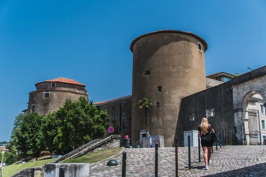 Château-Neuf in the city center of Bayonne in Nouvelle-Aquitaine in France