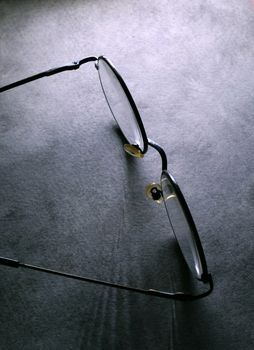 Close up of classic spectacles