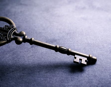Close up of a classic key