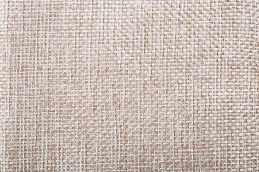 Close up of sackcloth canvas textured, texture pattern background.