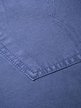 Close up of denim fabric in details