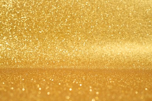 Golden glitter for texture or background