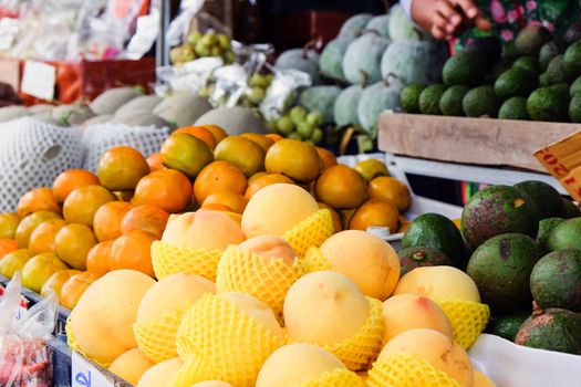 Image of local retail market in Khao Kho District ,Phetchabun Province Thailand