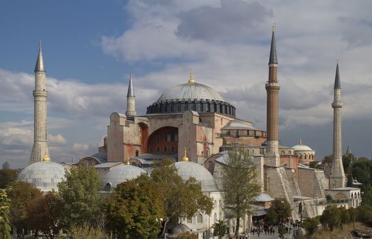 View on the Hagia Sophia in Istanbul Turkey
