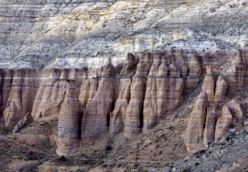 Strange and amazing stone formations in Cappadocia, Turkey