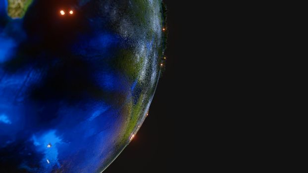 Planet Earth - Elements of this Image Furnished By NASA. 3D illustration