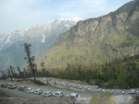 traffic jams in mountains