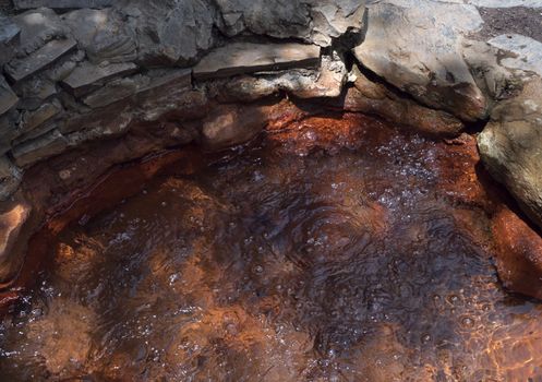 Source of mineral water narzan North Caucasus Elbrus