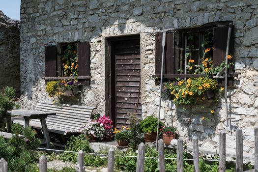 Beautiful house on Kampenwand in Bavaria Alps in Summer