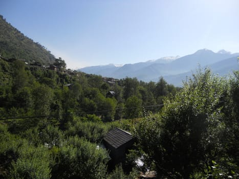 a natural vista in the mountains